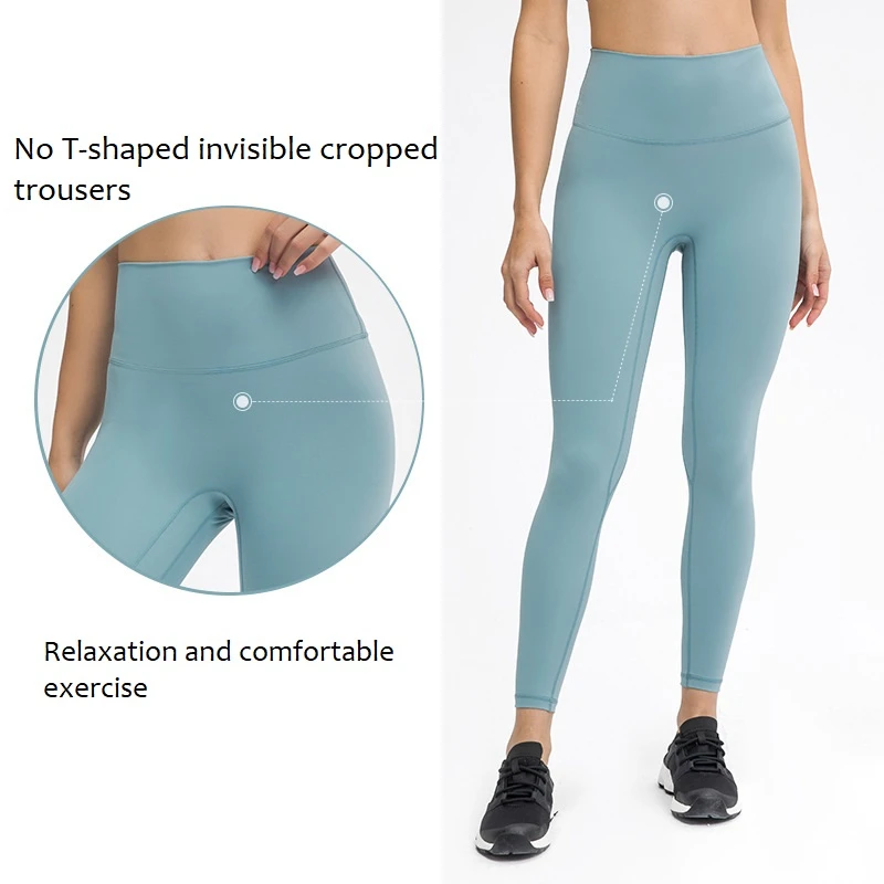 

Hot Sale Without T-line Invisible Yoga Pants Women High Waist Invisible Pocket Sexy Gym Sports Clothing Running Fitness Leggings