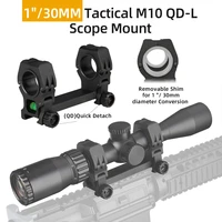 ppt tactical airsoft accessories 25 4mm hunting riflescope mount m10 l mount 30mm scope mount for 21mm rail gz24 0226