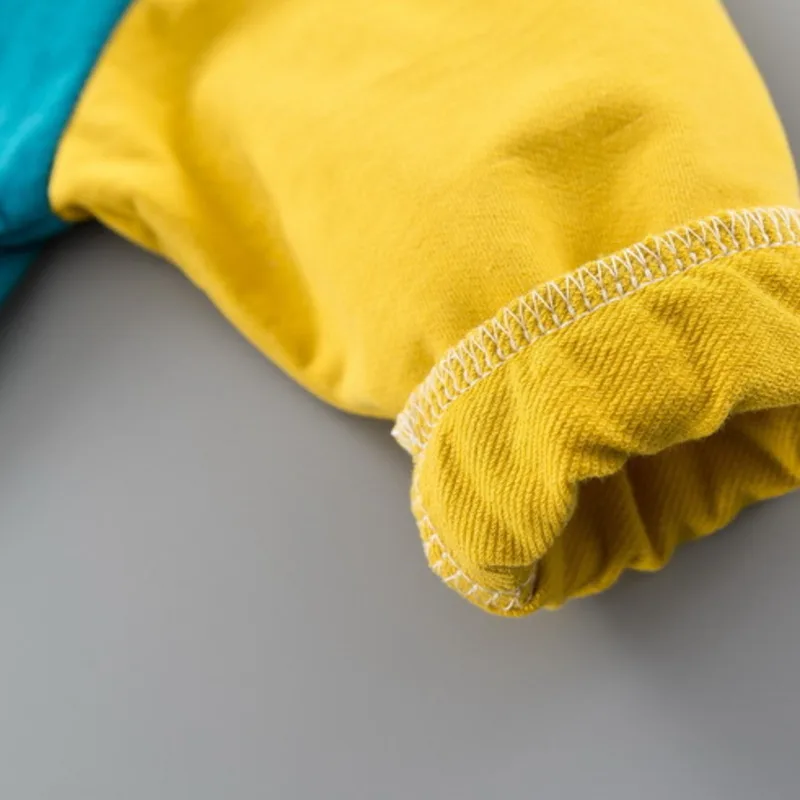 

New Children Cotton Clothes Baby Boys Girls Spring Autumn Color Matching Jacket Infant Out Kids Fashion Toddler Tracksuits