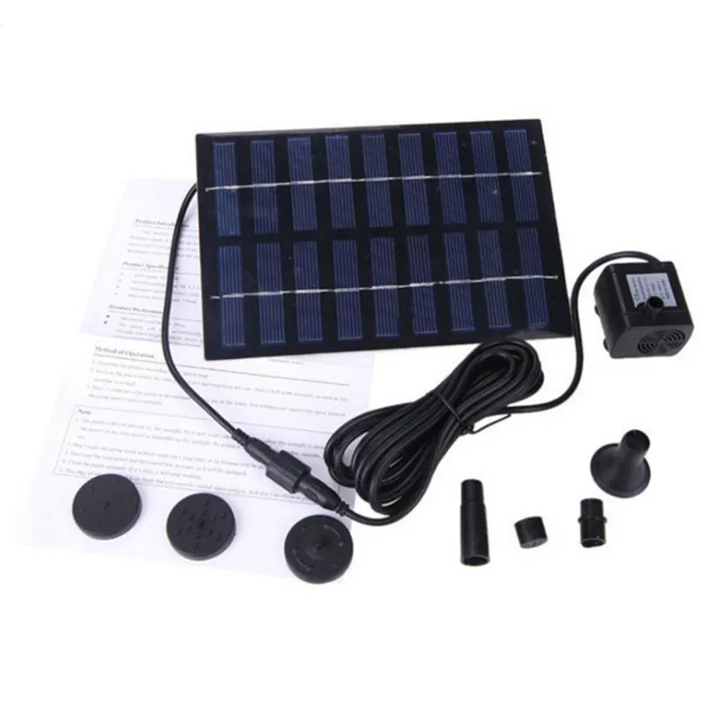 Садовый фонтан на солнечной батарее 9 В 220 л/ч|Фонтанчики и купальни для птиц| |