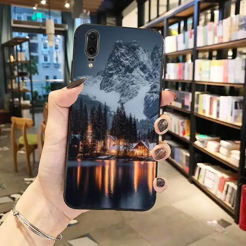 

Landscape Winter Light Snow luxury design Phone Case cover For Huawei honor Mate P 10 20 30 40 Pro 10i 9 10 20 8 x Lite