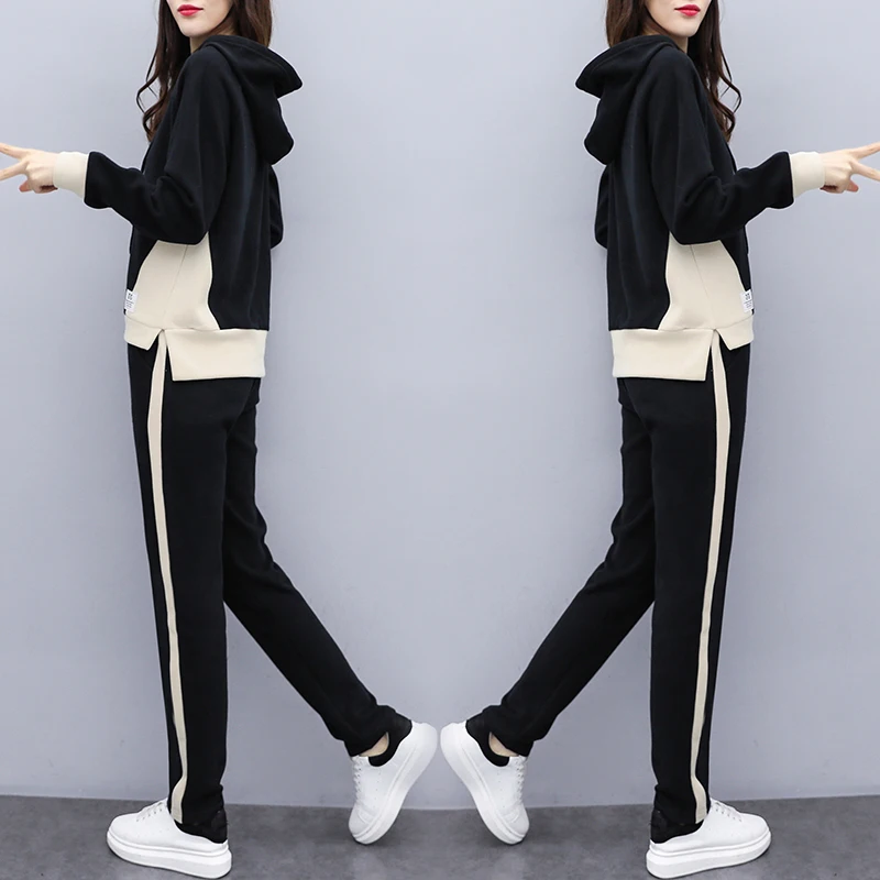 Новинка весны 2020 повседневный женский спортивный костюм комплект из двух