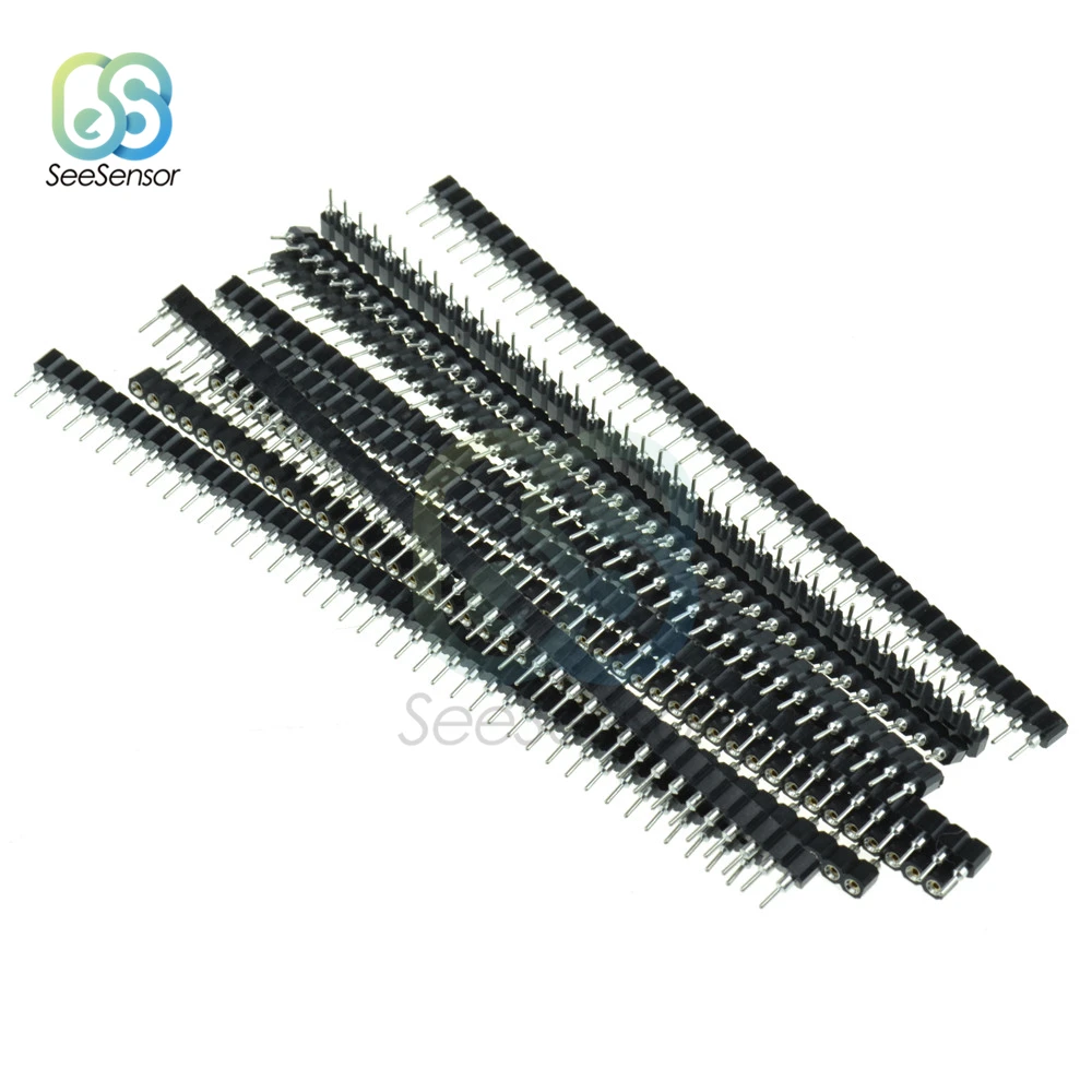10pcs 2.54mm Pitch Round Female Pin Header Single Row 40Pin 1x40P Connector Socket | Обустройство дома
