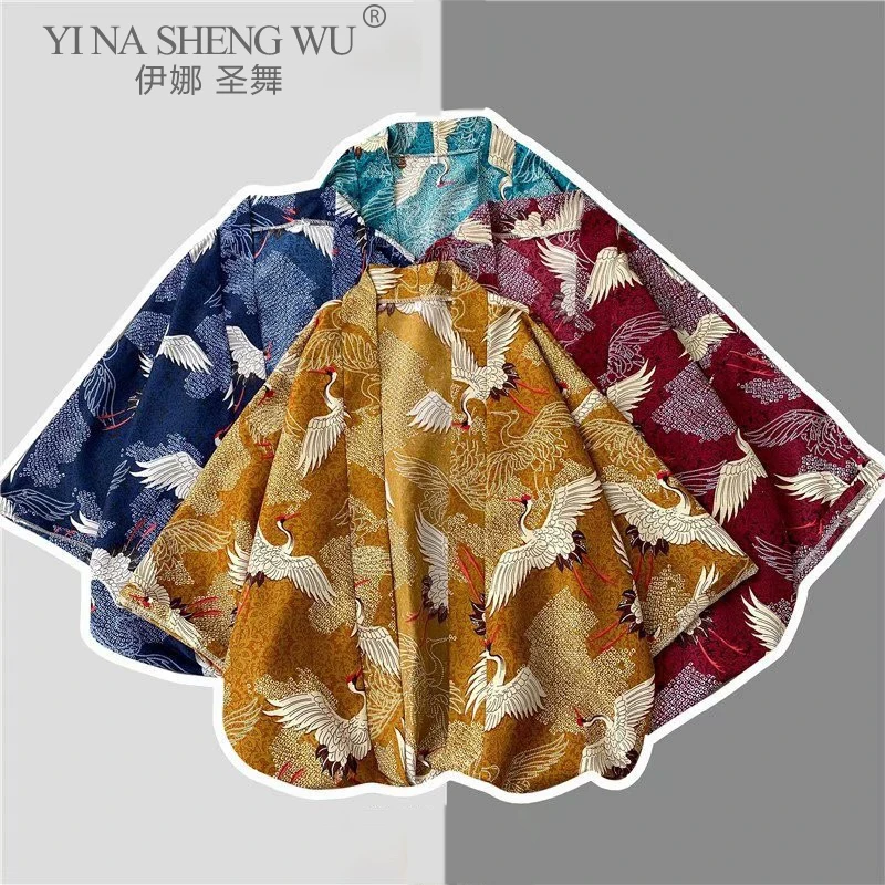 Кимоно японская мужская одежда юката мужской костюм самурая пляжные шорты