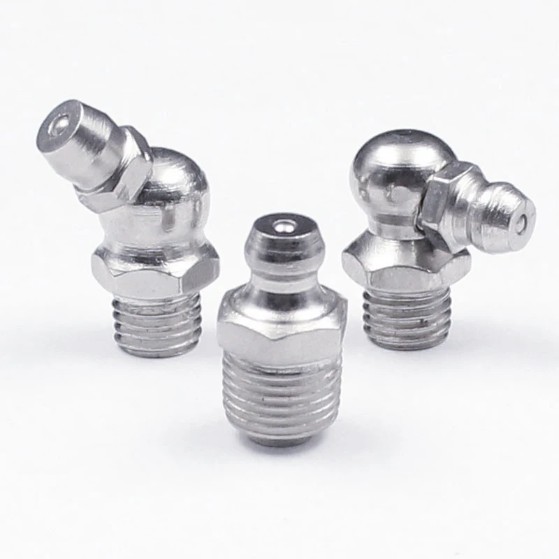 20pcs/lot M6 M8 M10 Male Thread Steel Straight 45 Degree 90 Degree Oil Zerk Grease Nipples Fittings for Grease Gun Nozzles