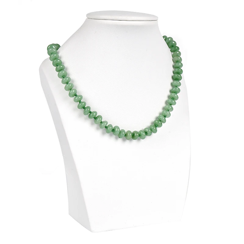 Зеленый Халцедон 5x8 мм колеса браслет из ожерелья и бисера ручной работы DIY