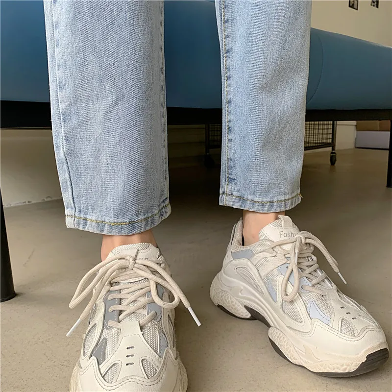 

Jeans Women Plus-size 4XL Vintage Streetwear Straight Leg Jean High-waiste Baggy Denim Trousers Ladies Casual All-match Ulzzang