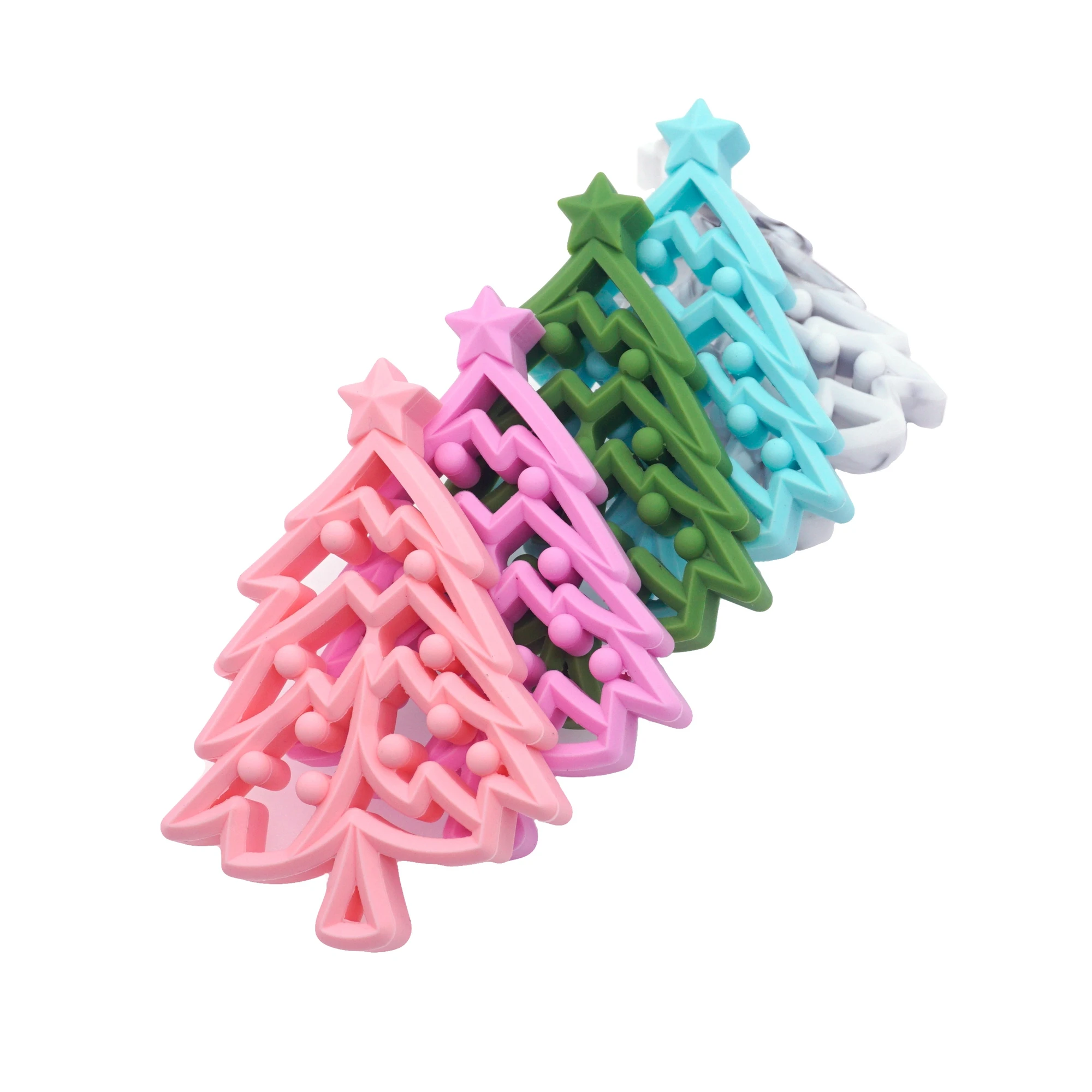 1 шт. Детские Прорезыватели силиконовые рождественские подарки дерево для Соска