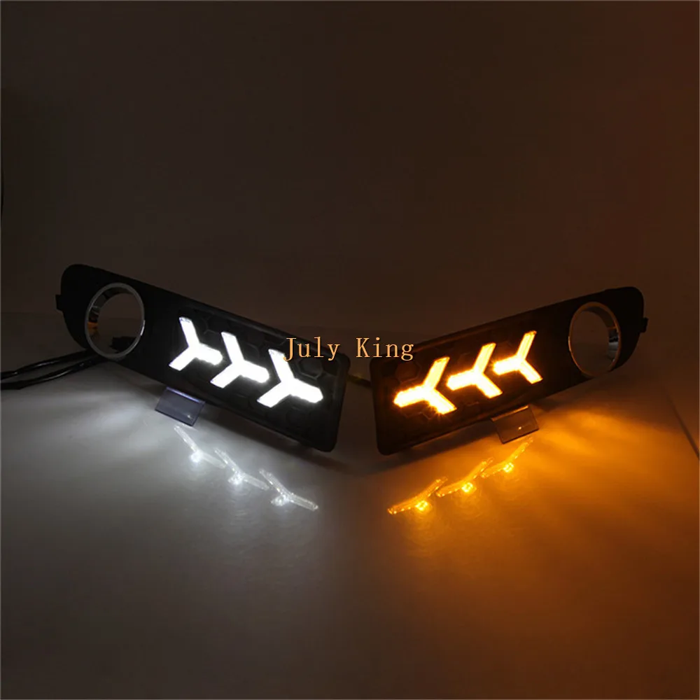 Дневные ходовые огни July King светодиодный 6000K DRL + ночные дневные холодного синего