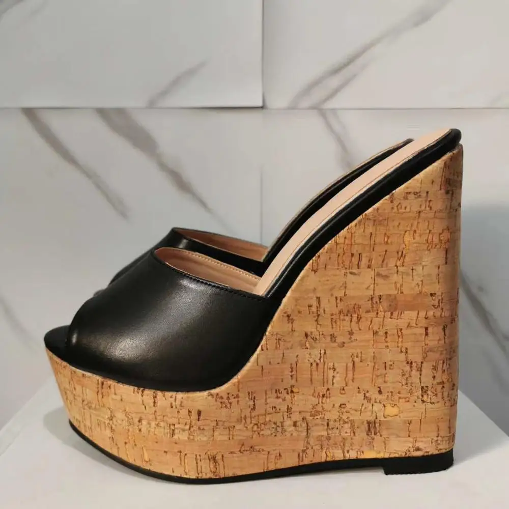 Женские босоножки на платформе Olomm 2020 пикантные сандалии танкетке и высоком