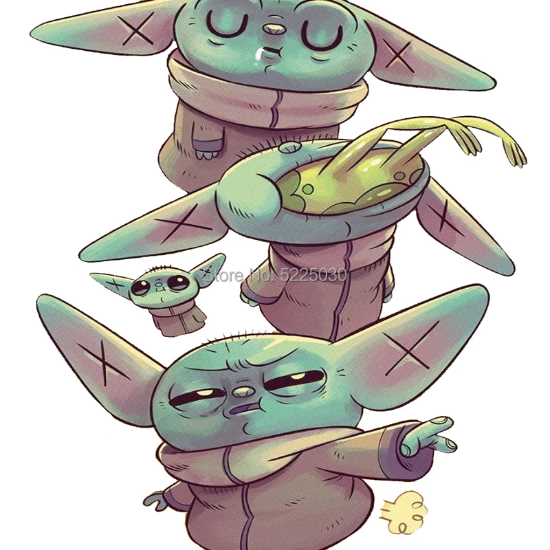 1 шт. Детские йода Звездные войны мандалорские наклейки для ноутбука скейтборд