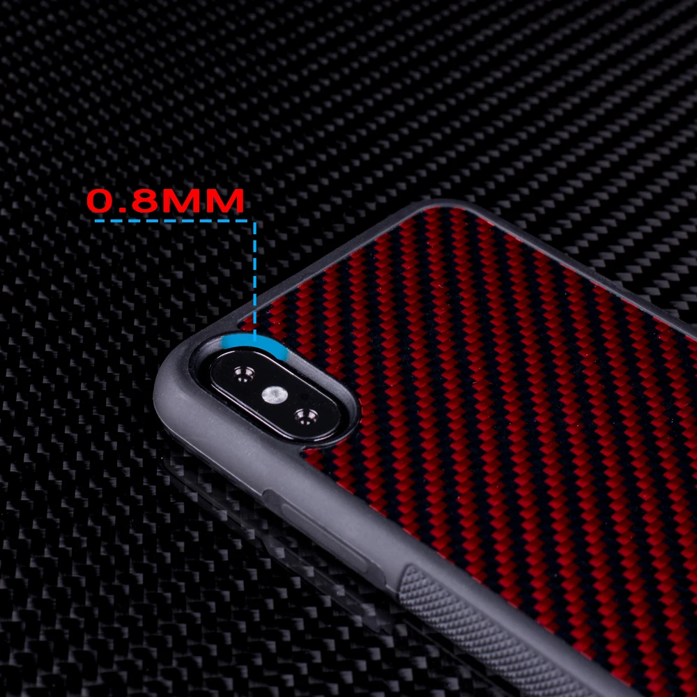 Чехол из настоящего углеродного волокна Ультра Гибридный предназначен для Apple