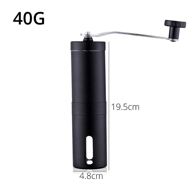 40G Capacity Ручные Кофемолки-регулируемые кофейные мельницы, пивоваренные шлифовальные машины для офиса дома, путешествий, кемпинга и французского пресса - Цвет: 40G Capacity