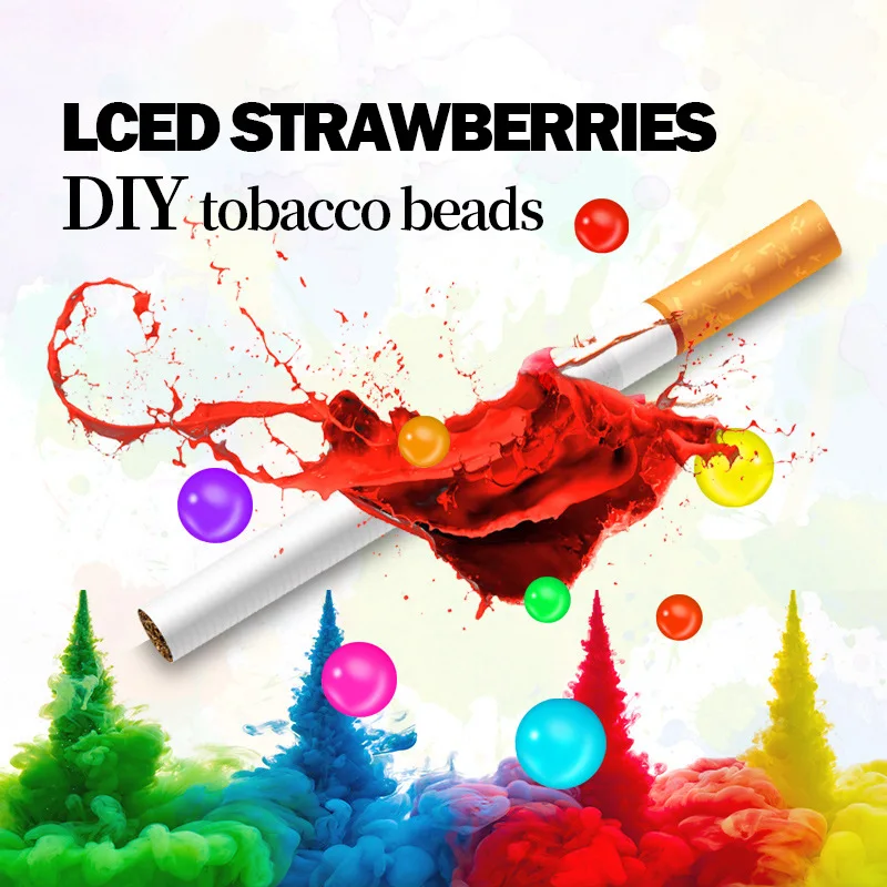 100 шт. бусины для сигарет фрукты кофе мятный вкус держатель аксессуары курения