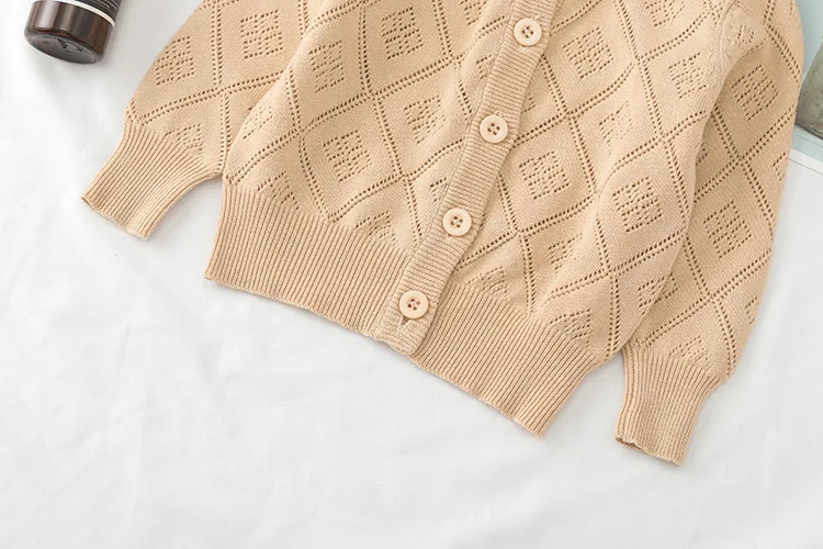 Детские свитера Весенняя одежда для маленьких девочек Кардиган мальчиков