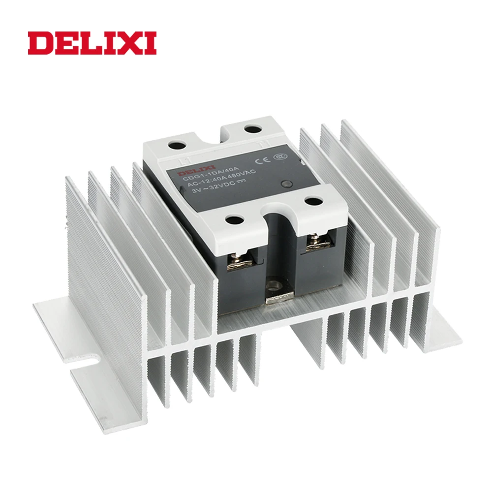 Твердотельное реле DELIXI CDG1 строечное 25DD 40DD 60DD 80DD 3-32V DC TO 12-220V SSR Однофазное