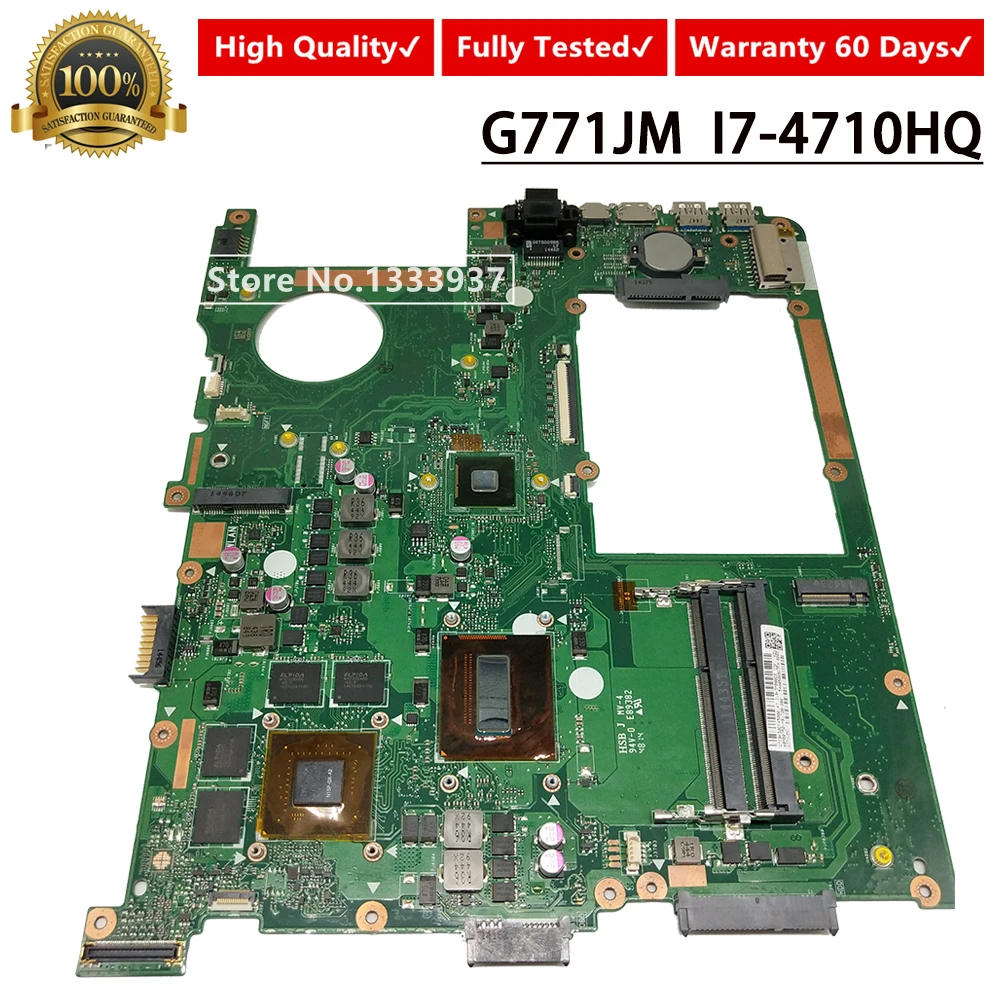 Для ASUS G771 G771J G771JM материнская плата GTX860M 4 Гб N15P GX A2 SR1PX I7 4710HQ Процессор REV2.0
