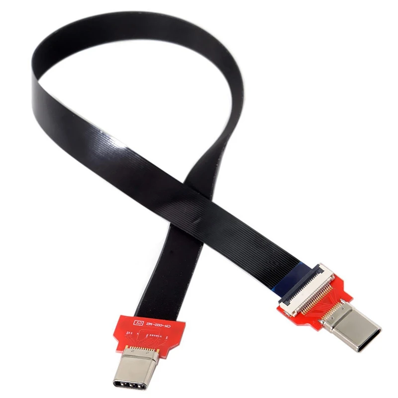 20 см Fpc плоский Usb 3. 0 Type-C Usb-C папа-папа кабель для передачи данных ноутбука