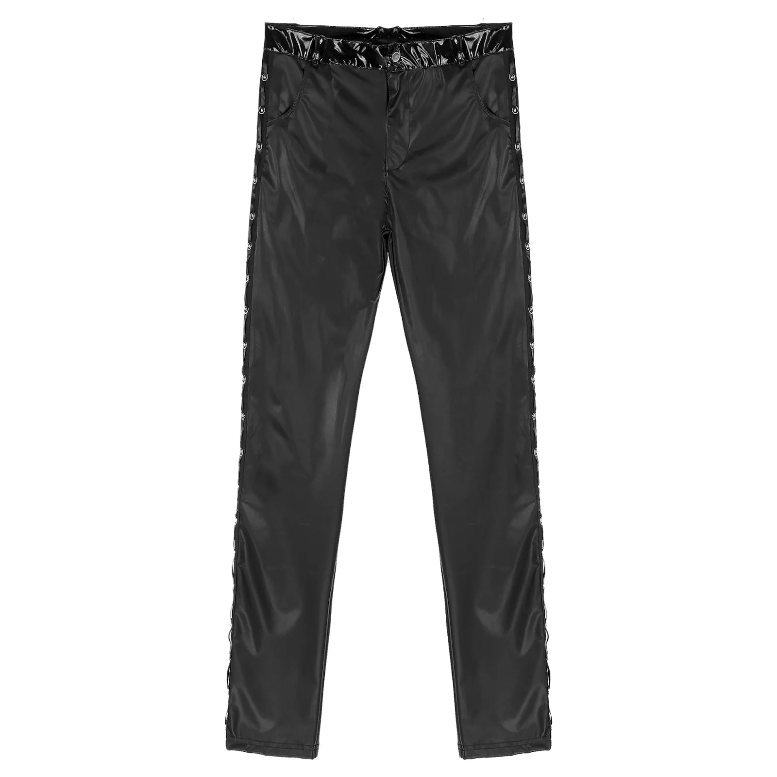 Рисунок 5 - Мужские латексные кожаные брюки с заниженной талией