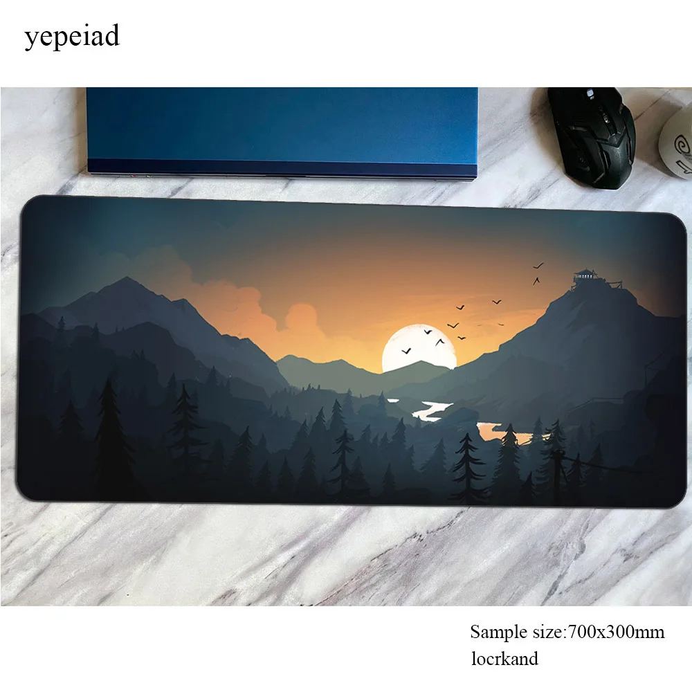 Коврик для мыши Firewatch с узором HD, игровой коврик для мыши 900x400x 3 мм, очаровательные персонализированные коврики для мыши, s Клавиатура и ПК