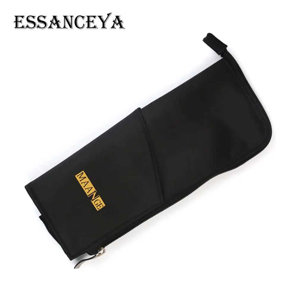 black Косметичка ESSANCEYA, 1 шт., косметичка для макияжа, сумка для хранения, для женщин, для путешествий, портативные Кисти для макияжа, сумка для кистей, нейлоновые защитные косметические футляры - Цвет: black