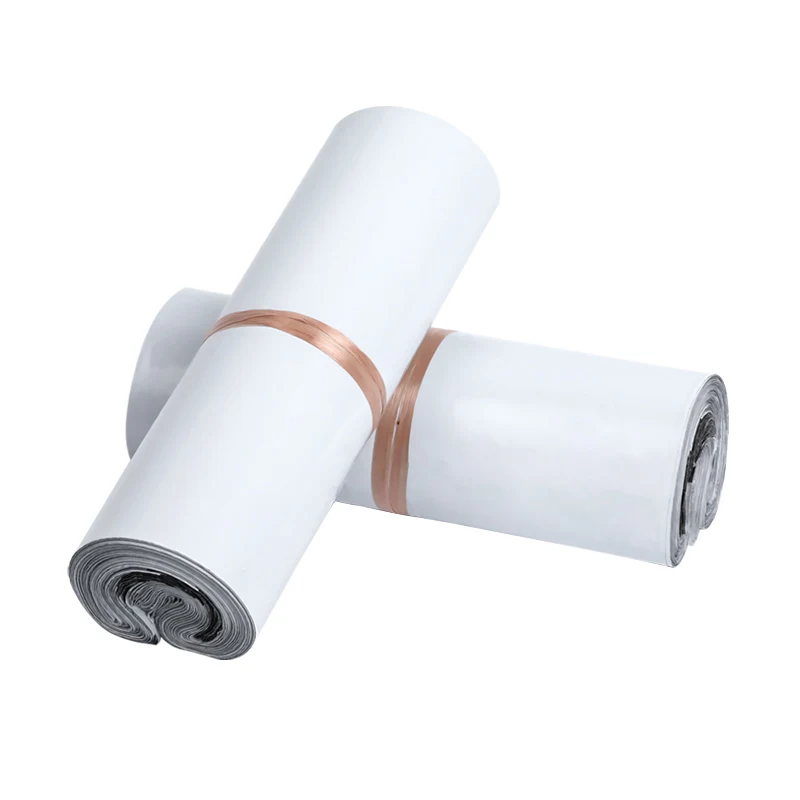 Белый поли почтовый конверт сумка Пластиковый грузовой карман упаковка