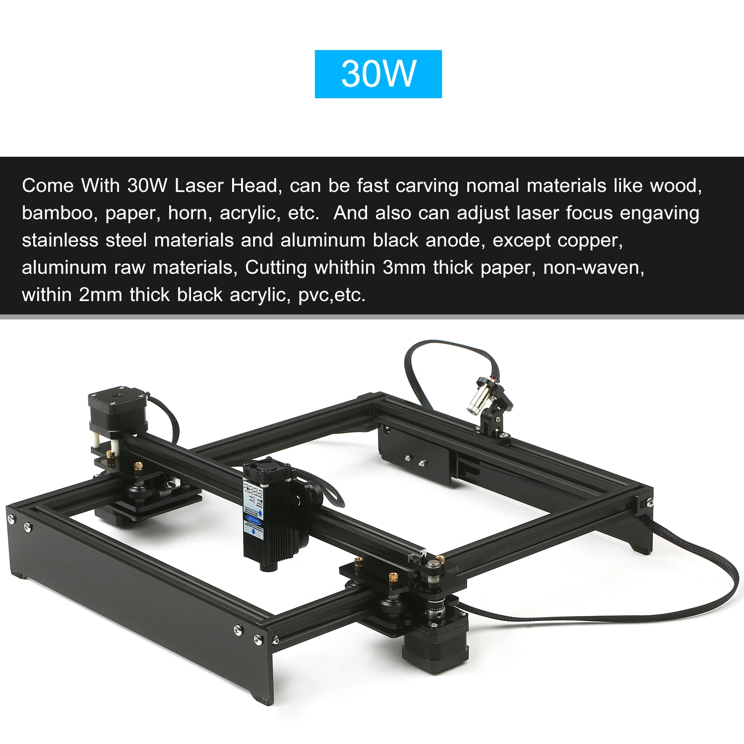 Гравировальный станок с ЧПУ настольный лазерный гравер автономным управлением