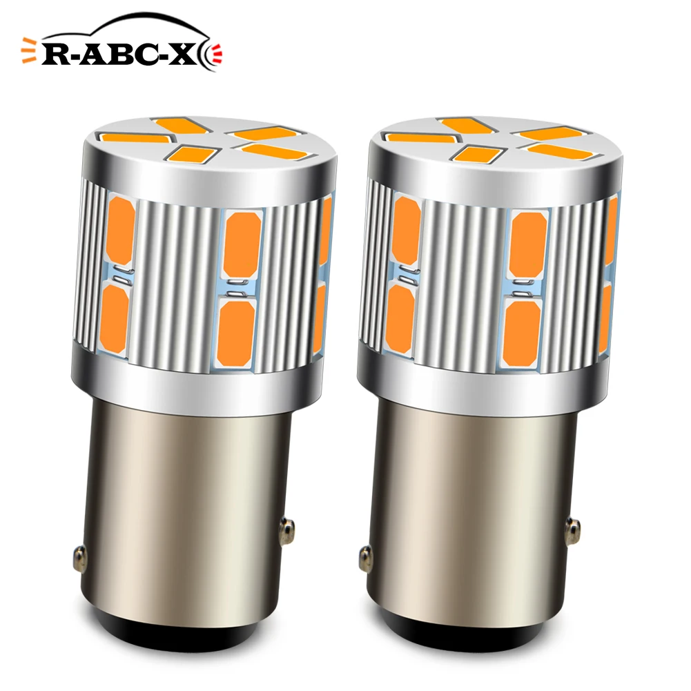 2 шт., автомобисветодиодный светодиодные лампы 6 в 10-30 в 12 В 24 В 5630SMD BAY15D P21/5 Вт 1157