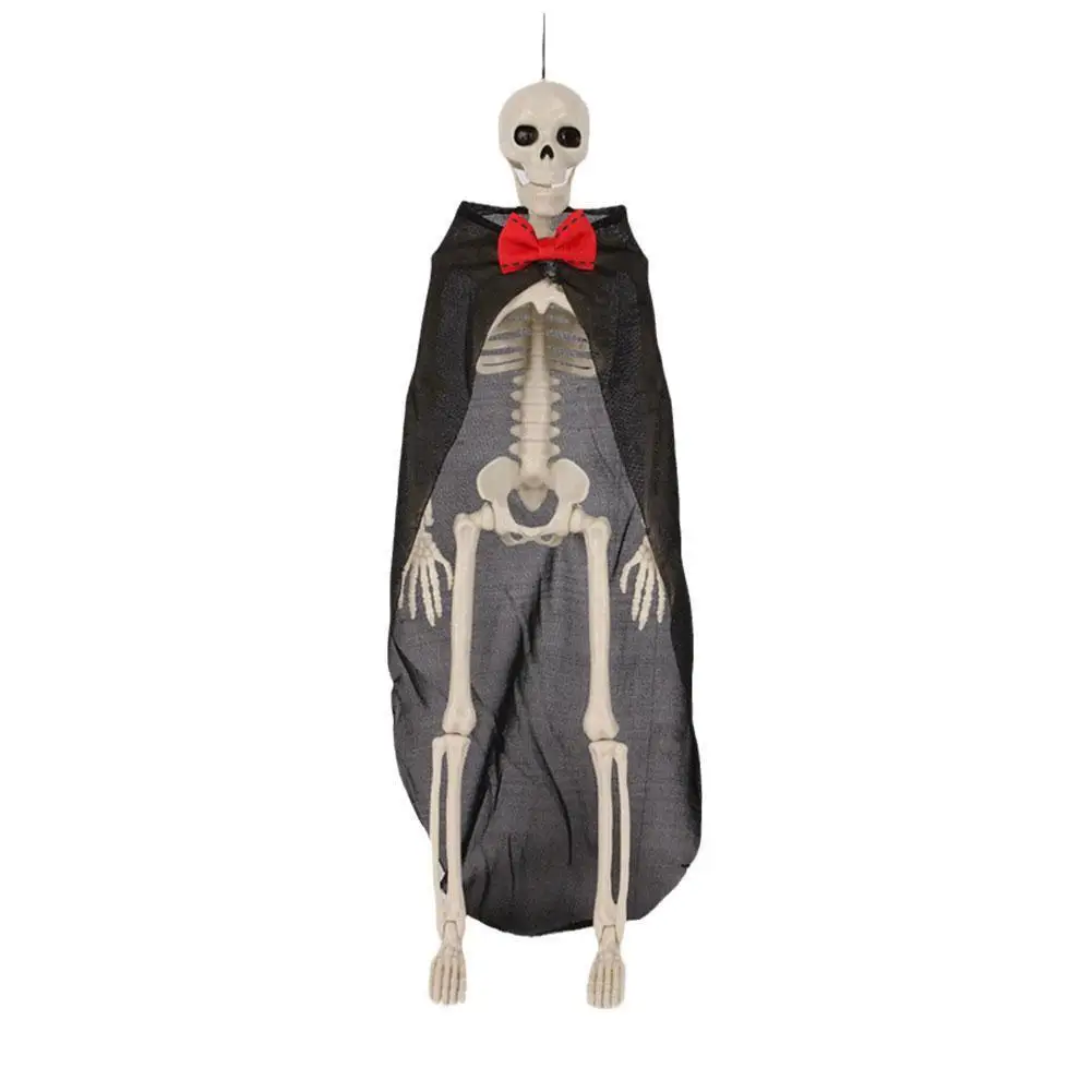 

Имитация человека, скелет, украшение для вечевечерние НКИ на Хэллоуин, семейное украшение, интересные украшения