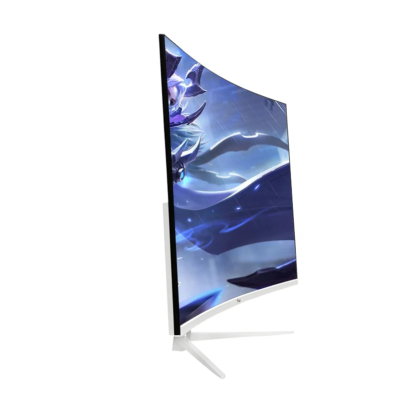 

27" PC Gaming Curved Monitor 75Hz 1920*1080 Display Screen For XBOX Series X/PS5 Game Desktop Computer Gamer VGA/DC Interface