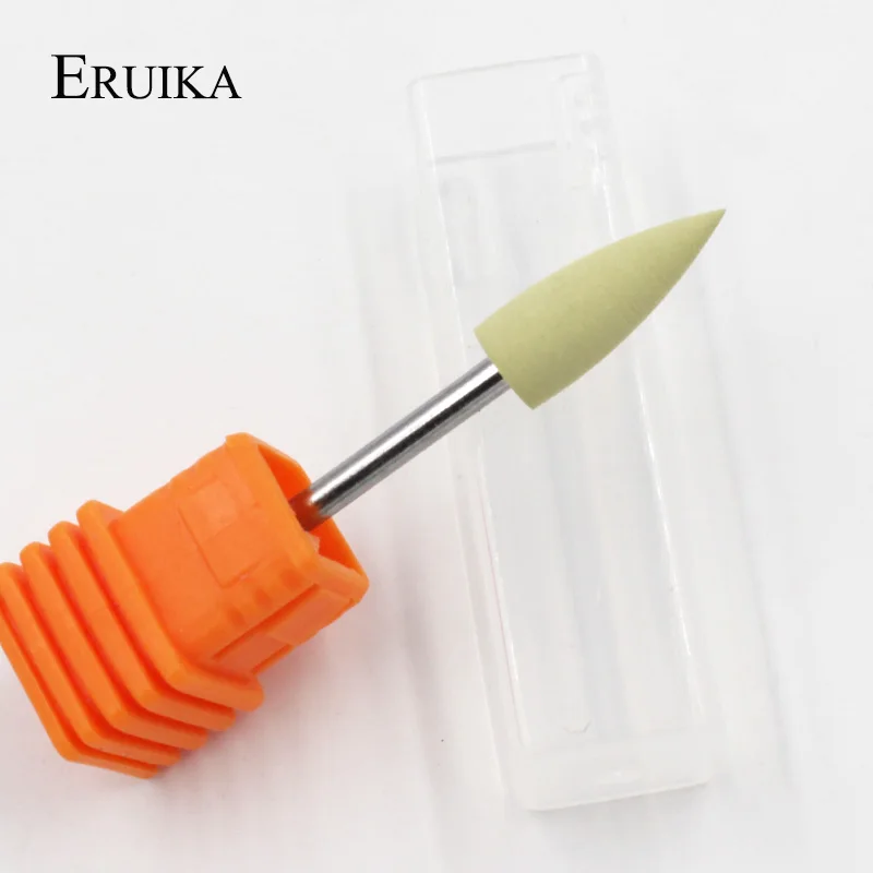 Eruika 4 шт./компл. 6*16 мм пуля дрели Глава ногтей силиконовой резины Бит Nail буфера Mills