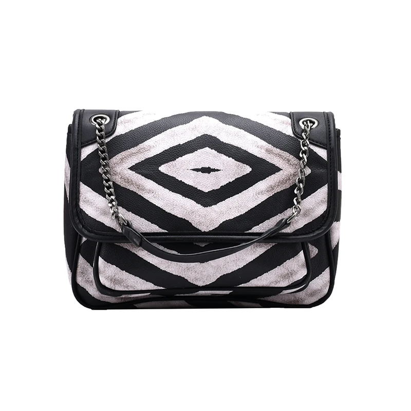

Zebra pattern Flap Crossbody bag 2020 Fashion New High quality PU Leather Women's Designer Handbag Chain Shoulder Messenger Bag