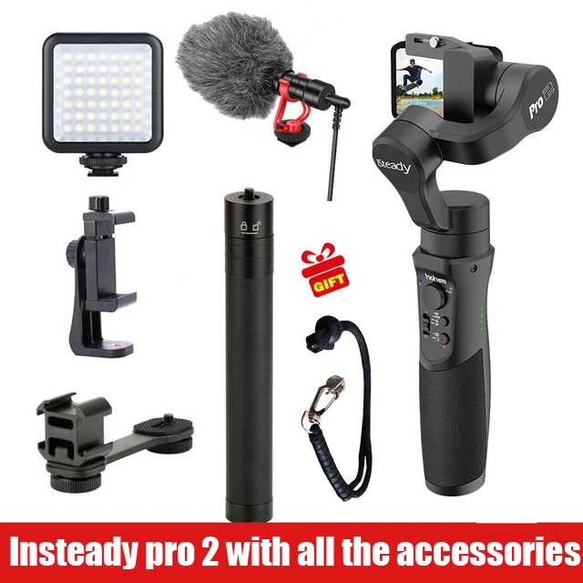 Hohem iSteady Pro 2 3-х позиционный ручной карданный стабилизатор для DJI Osmo Экшн камера GoPro 7 6 экшн-камеры XiaoYi 4K sony RXO Камера PK G6 Эволюция - Цвет: Цвет6