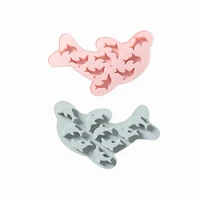 diy creative cute dolphin model chocolate silicone cake mold making ice tray mold candy pudding mold kitchen tool accessories