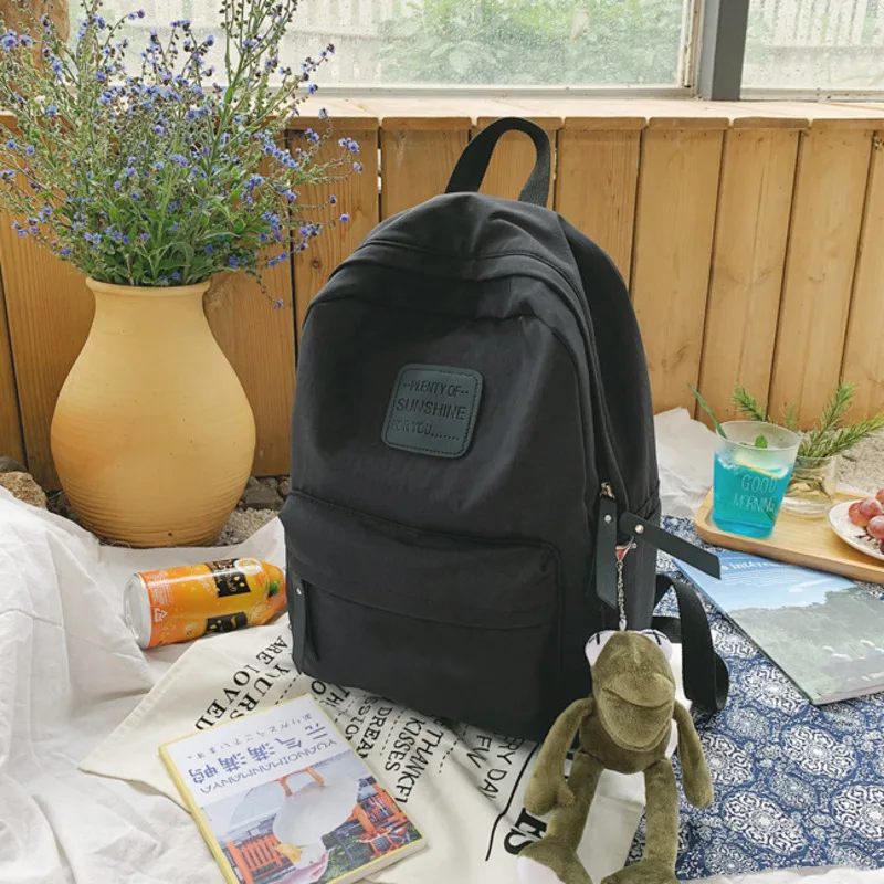 

Female Ornaments School Bags For Teenage Girls 2020 Nylon Travel Backpack Women Mochilas Sac A Dos Ladies Laptop Men Bag Pack