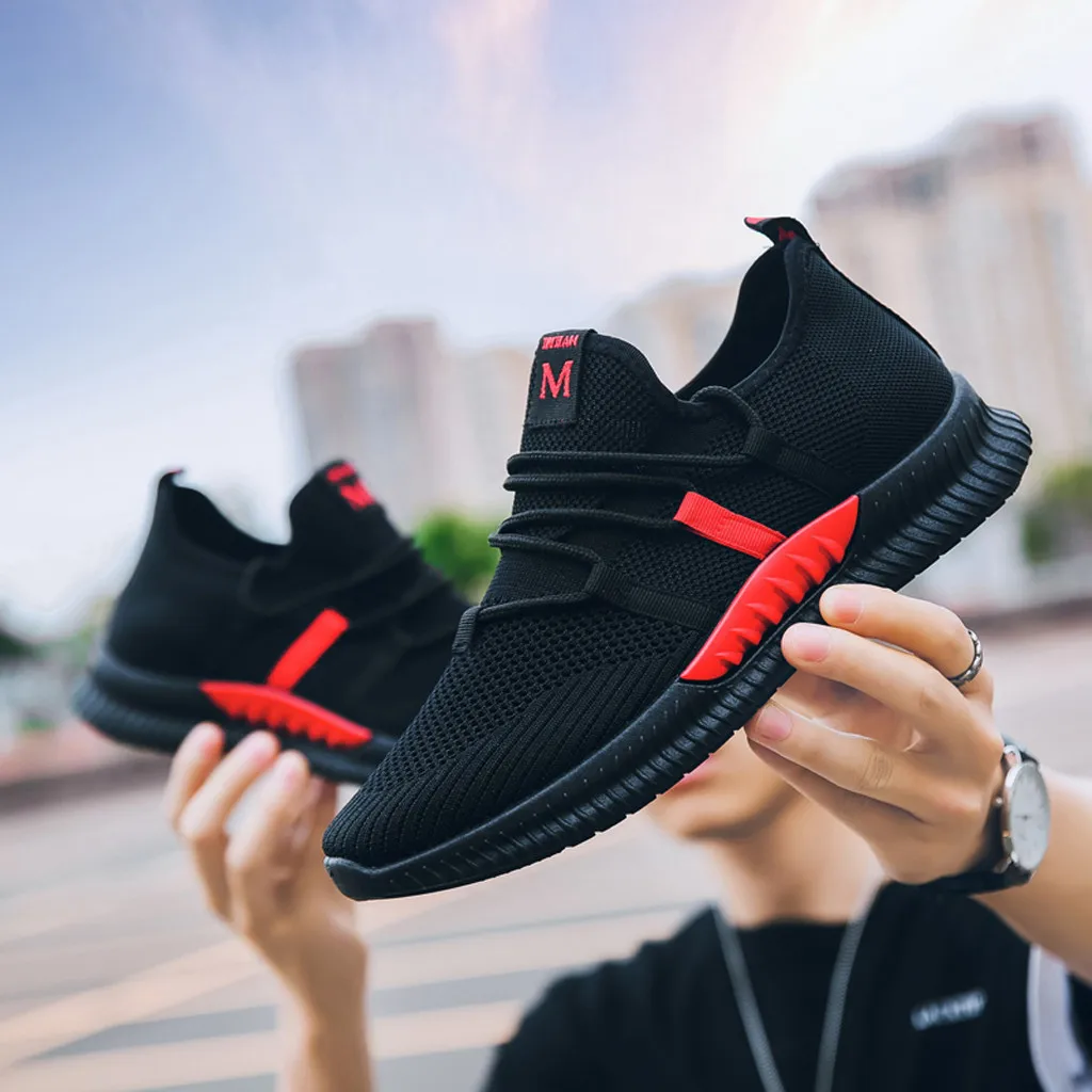 Модная прогулочная Мужская Спортивная обувь для мужчин Обувь На Шнуровке Для