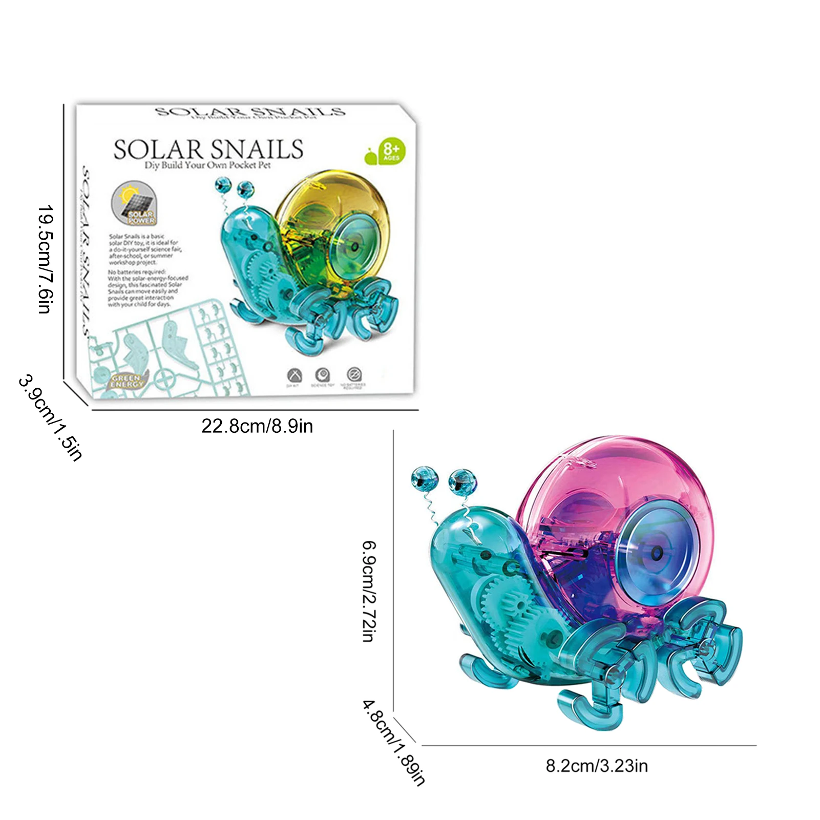 Новый продукт Самоустанавливающаяся Улитка на солнечной батарее сделай сам