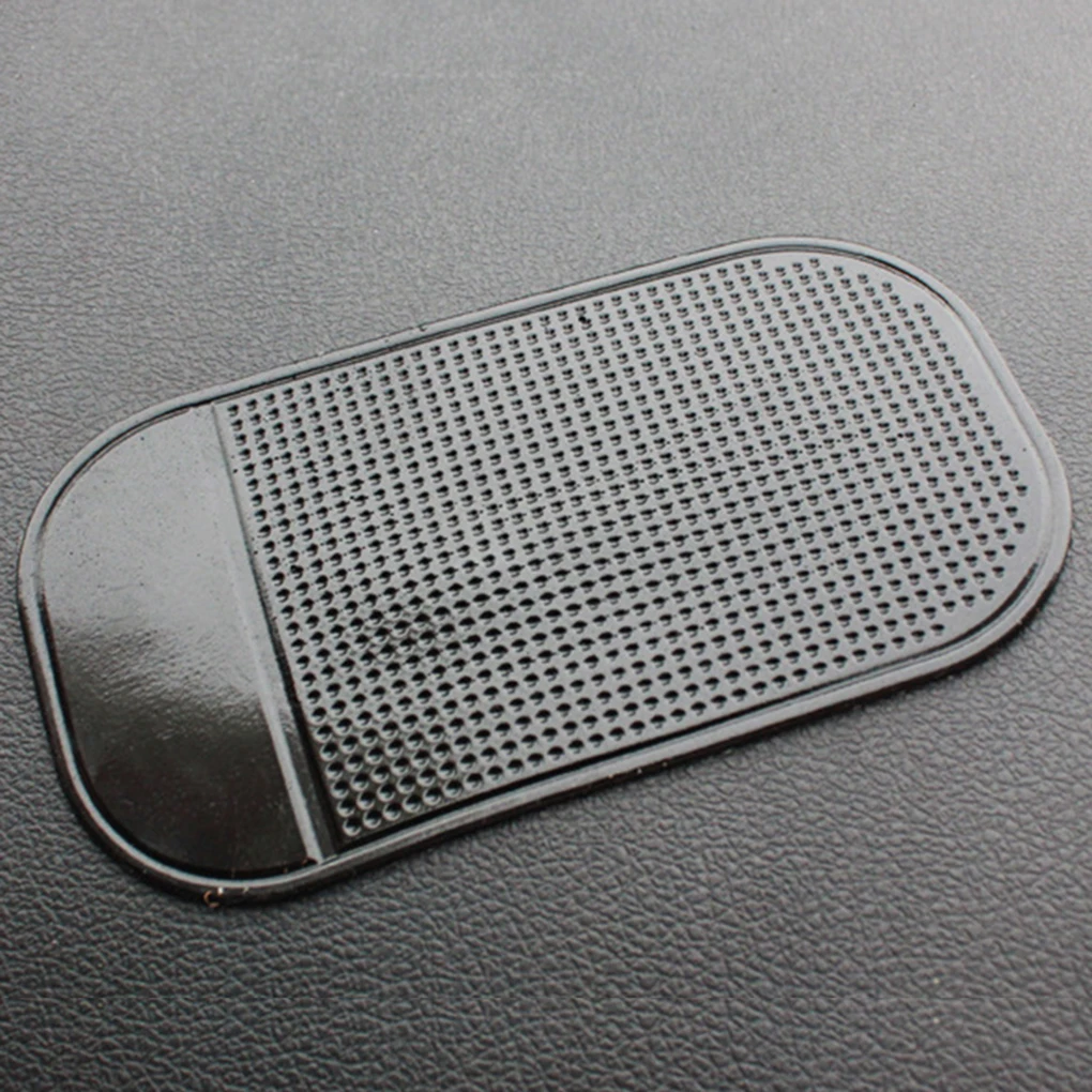 

14*8CM PU Mape Anti-Slip-Pad Automobile spider mat Mobile phone mat Black