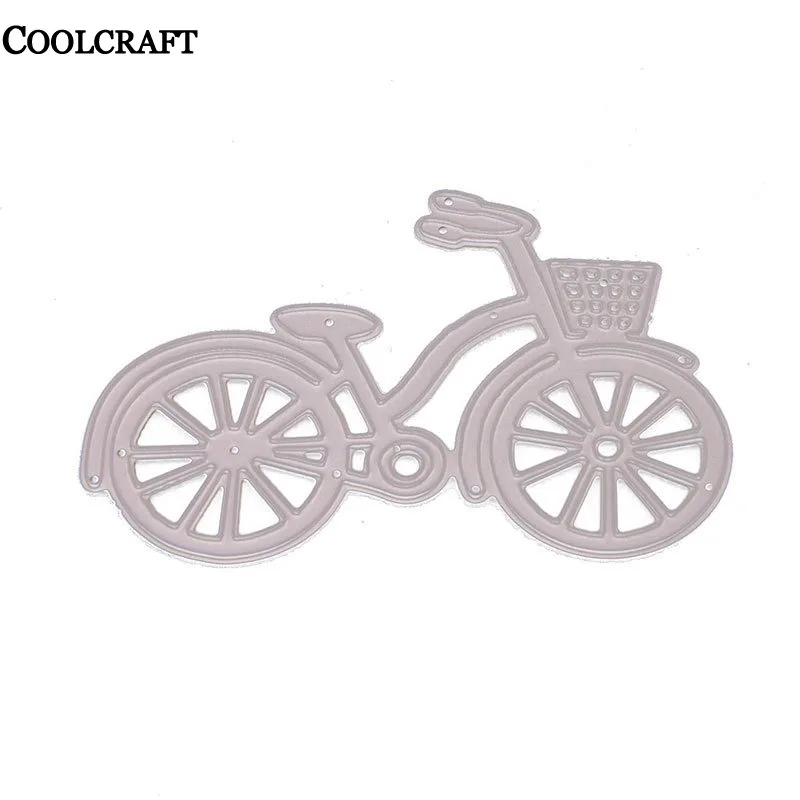 Велосипед Диск DIY коллаж скрапбукинга карты дома трафареты с тиснением Дырокол