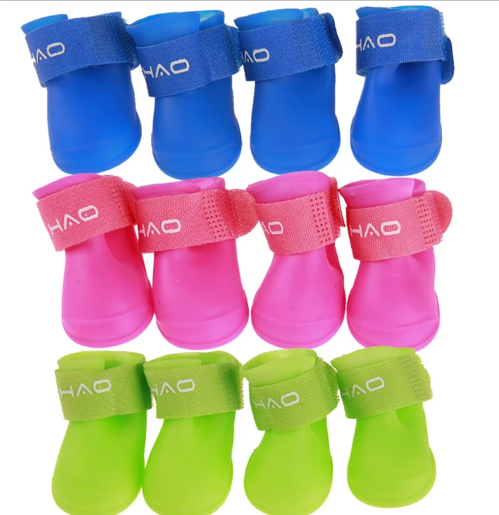 Ботинки от дождя для собак резиновая портативная Нескользящая
