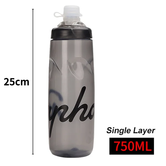 Gray 750ml Rapha Спортивная велосипедная бутылка для воды герметичная Ультралегкая ПП бутылка для воды 620/750 мл велосипедная бутылка для воды с замочком - Цвет: Gray 750ml