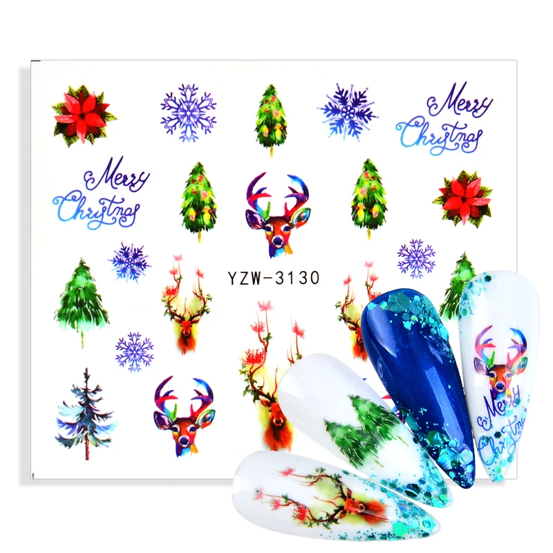 

Christmas / Halloween Nail Art Stickers Festival Pumpkin Wraps Waterproof DIY Manicure Accessories
