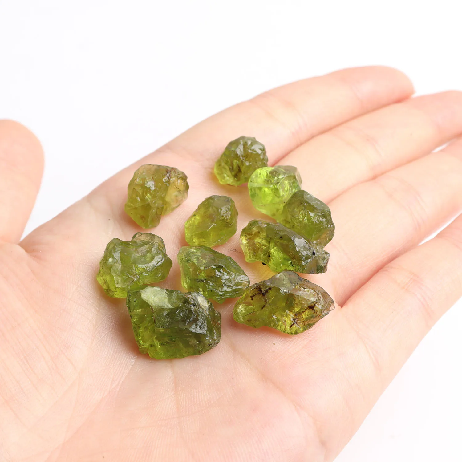 1 шт. Редкие натуральные оливиновые драгоценные камни 5-15 карат необработанные
