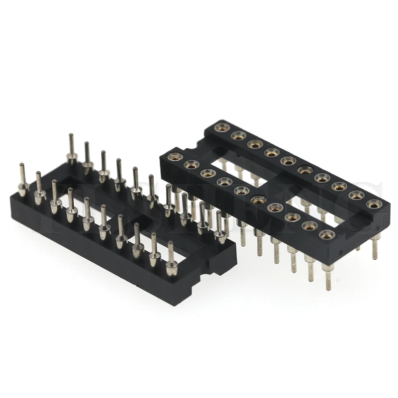 

200PCS Round Hole IC socket Connector DIP 6 8 14 16 18 20 24 28 40 pin Sockets DIP6 DIP8 DIP14 DIP16 DIP18 DIP20 DIP28 DIP40