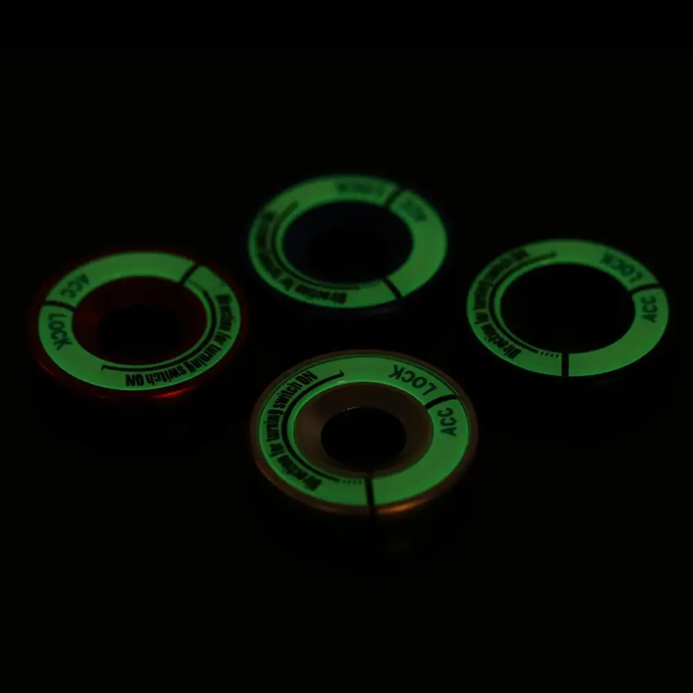 Автомобильный люминесцентный переключатель зажигания кольцо круг Ключ