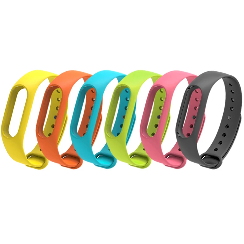 Цветной силиконовый ремешок Motionfit с защитой от выцветания для Mi Band 2 сменный часов