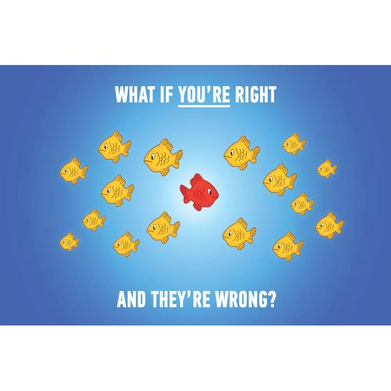 Популярный холщовый постер 27x40 см что если вы права и они не так декоративный