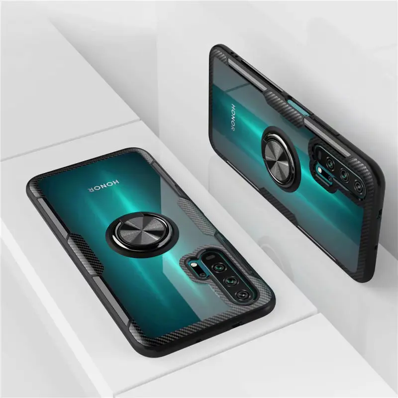 For Huawei Honor 20 Pro Honor20 10 Lite 10i 20i Case Magnetic Ring Stand Cover for Honor 7X 8X Max 8S Y5 P Smart Plus