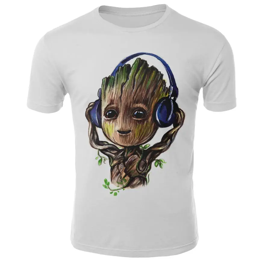 Новинка 2019 мужские футболки Groot унисекс X planet Monarch охотник за головами супергерой