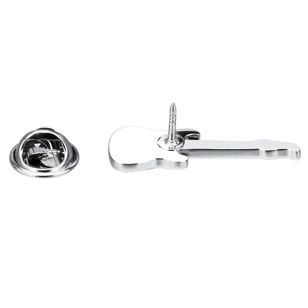 Модная латунная брошь в виде гитары булавки музыкальная с инструментами женская